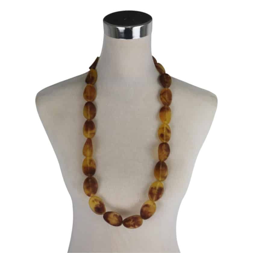 NECKLACE RESIN TORTOISE STYLE