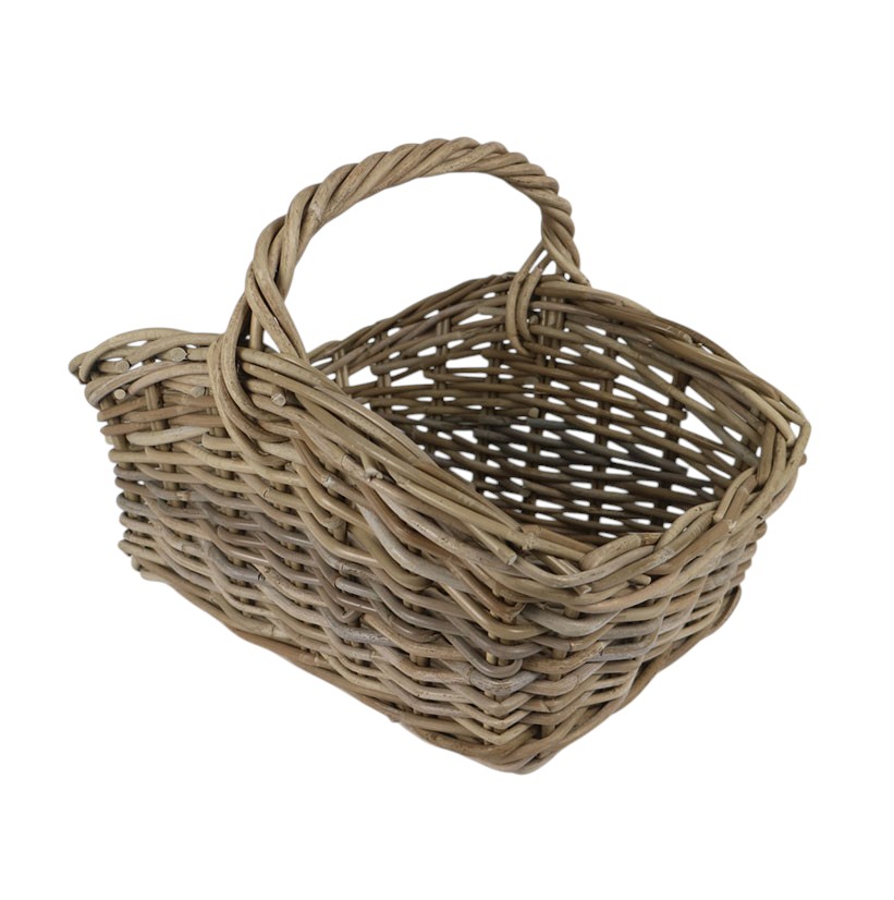 RATTAN THICK FLOWER BASKET NEW
