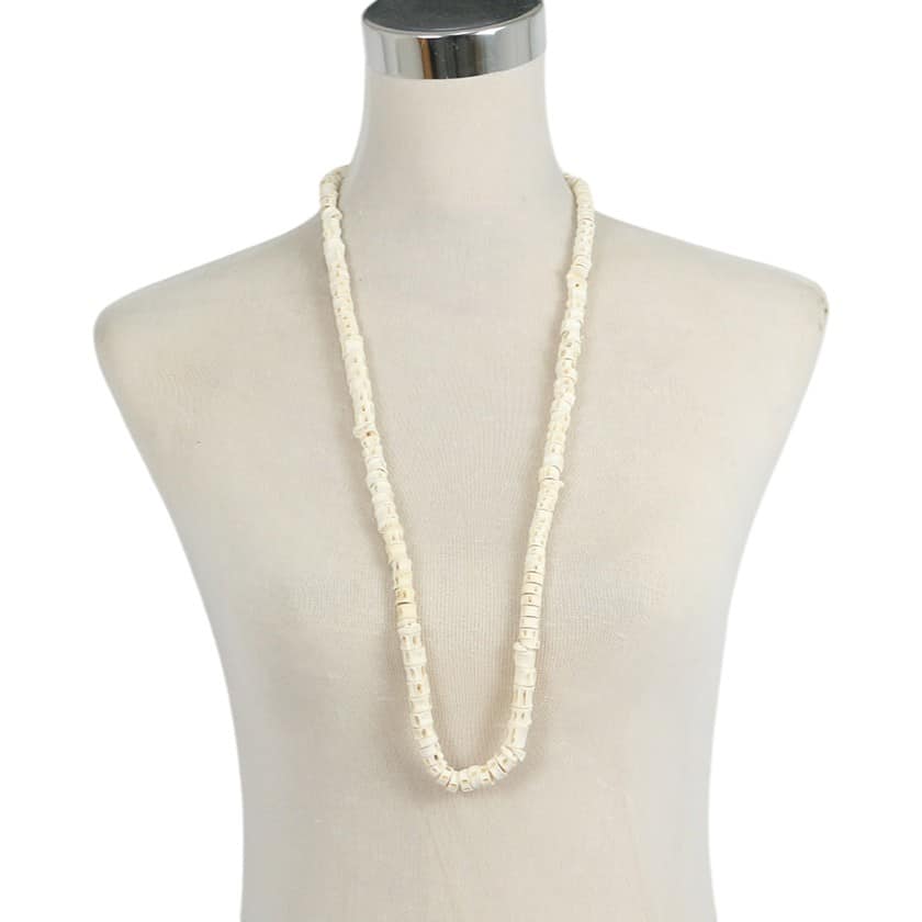 NECKLACE BONE FISH DISK
