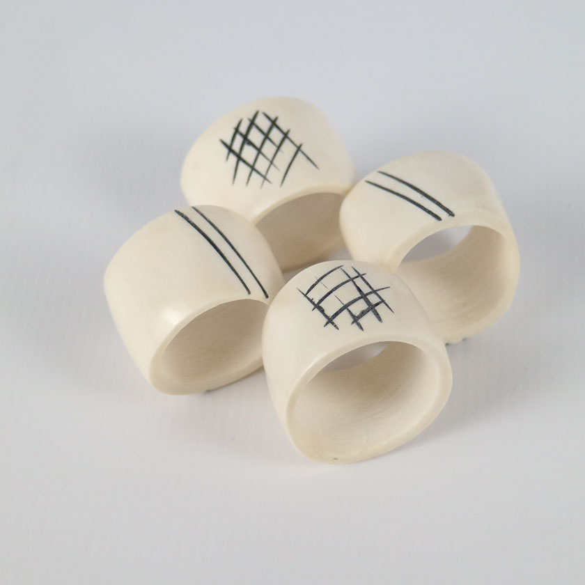 BONE NAPKIN RING SINGLE