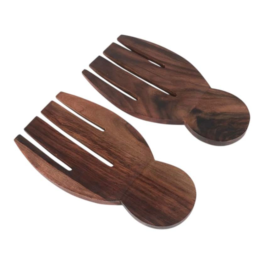 SONO SALAD SERVER HAND DARK