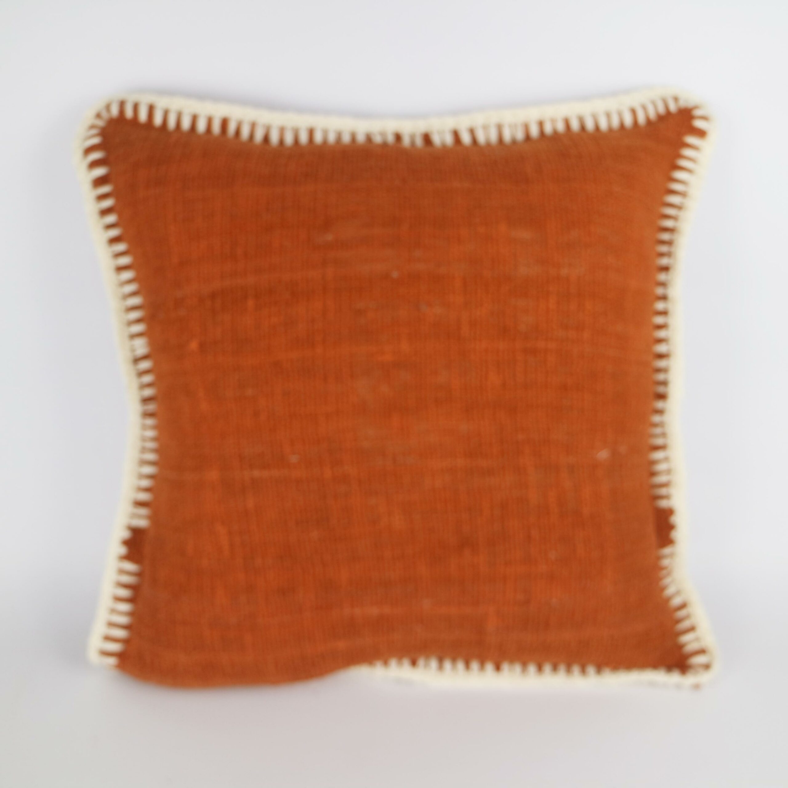 CUSHION TERRACOTTA WITH TRIM AND INNER