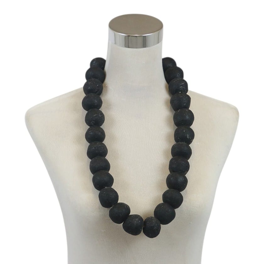 NECKLACE GLASS BEAD CHUNKY DOUBLE