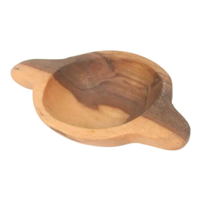 WOOD BOWL 2" WITH HANDLE
