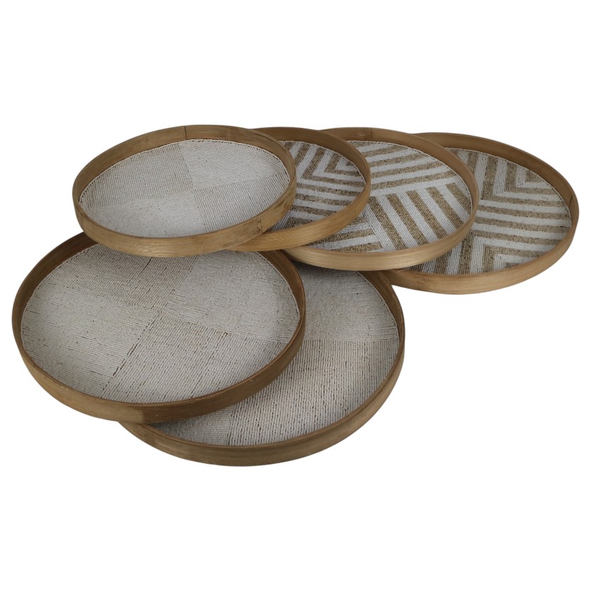 BAMBOO BEADED PLATE