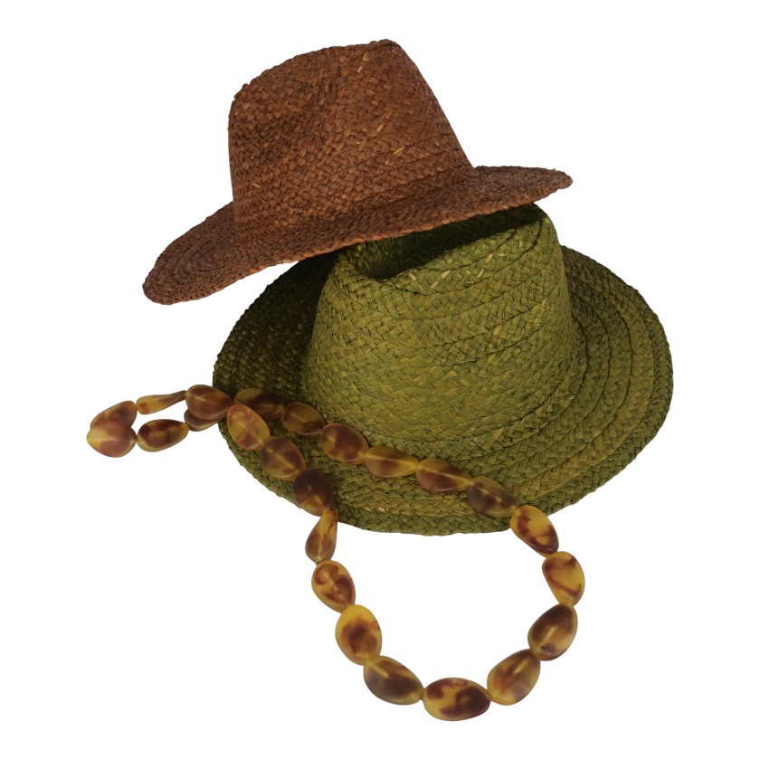 RAFFIA HATS SAFARI STYLE