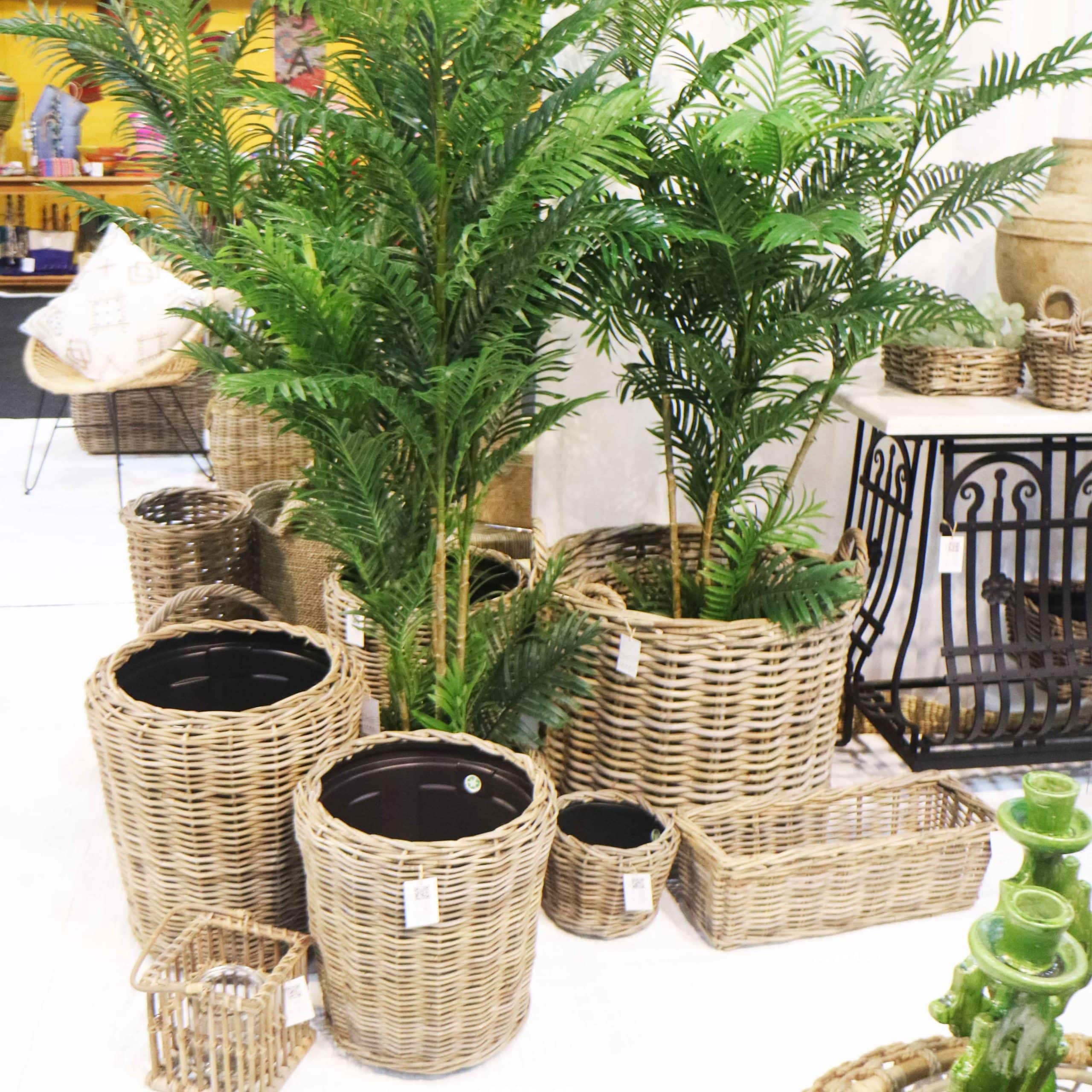 Thick Rattan Planters