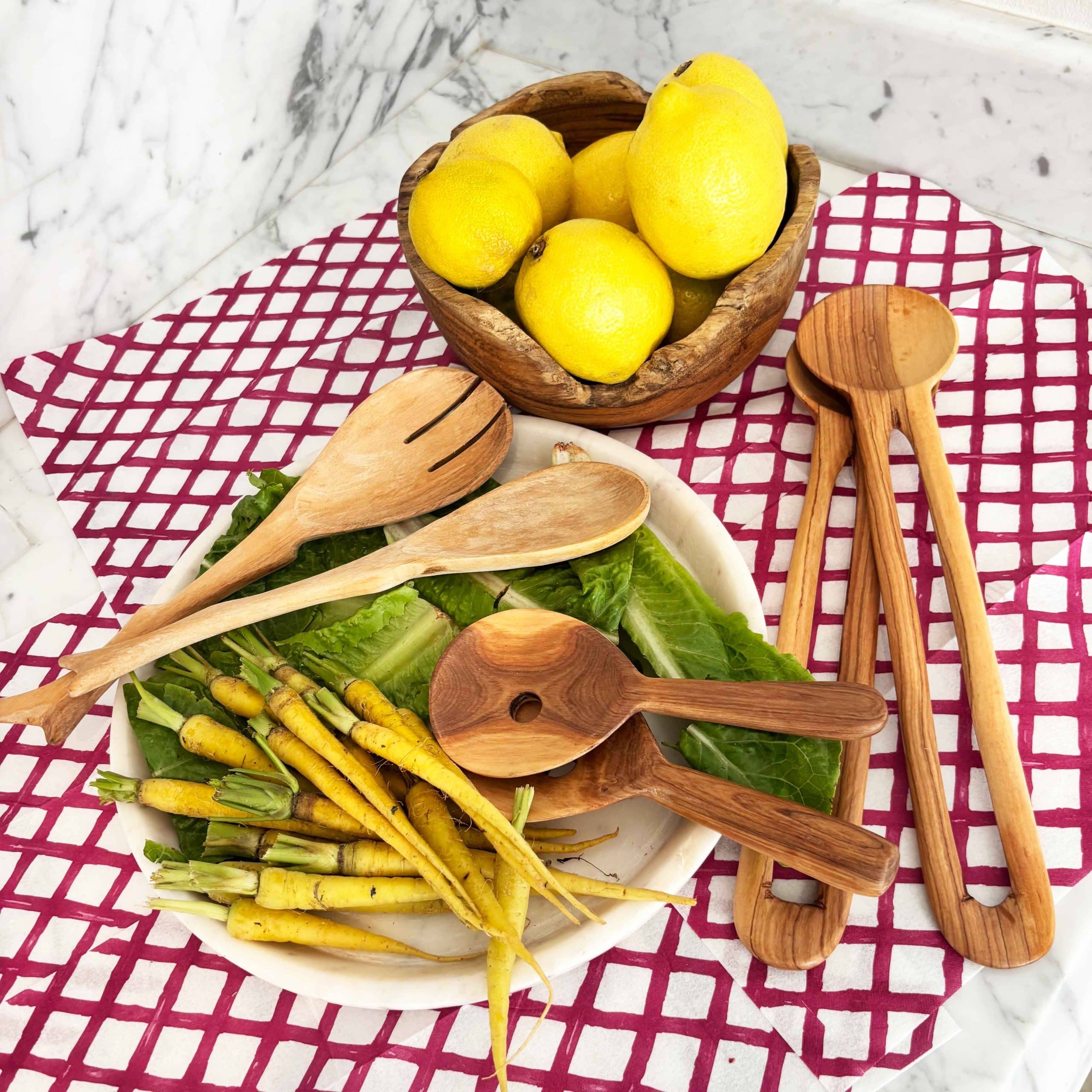 Wood Salad Servers