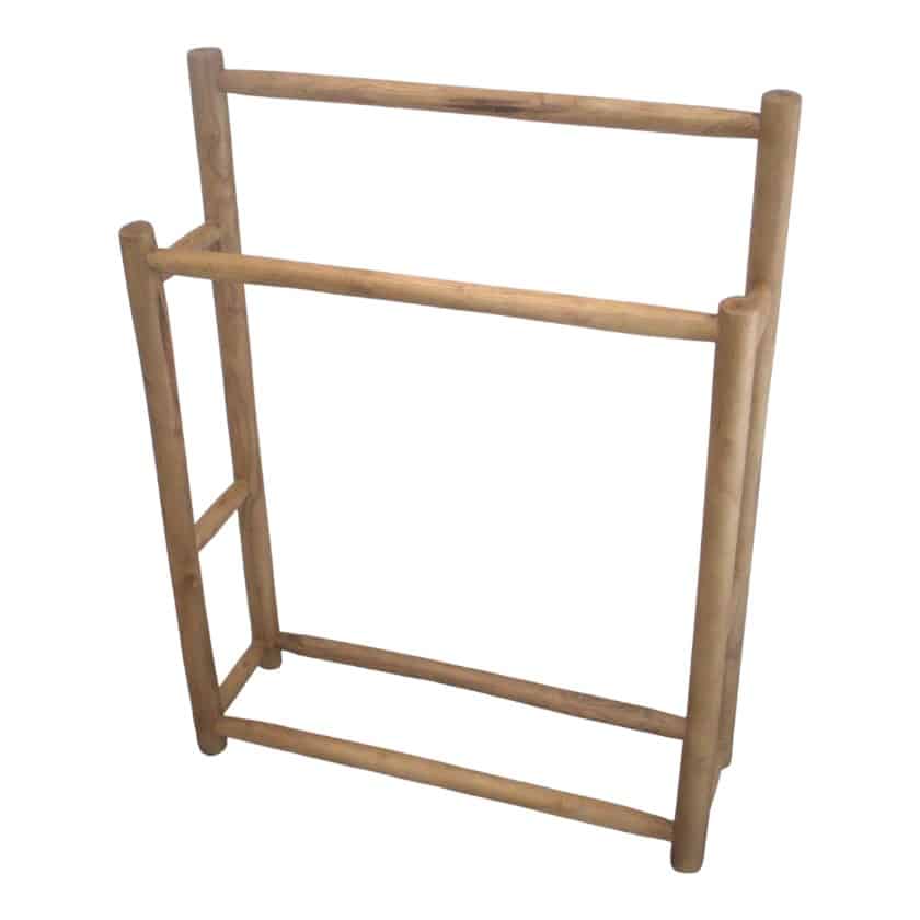 TEAK WOOD TOWEL STAND