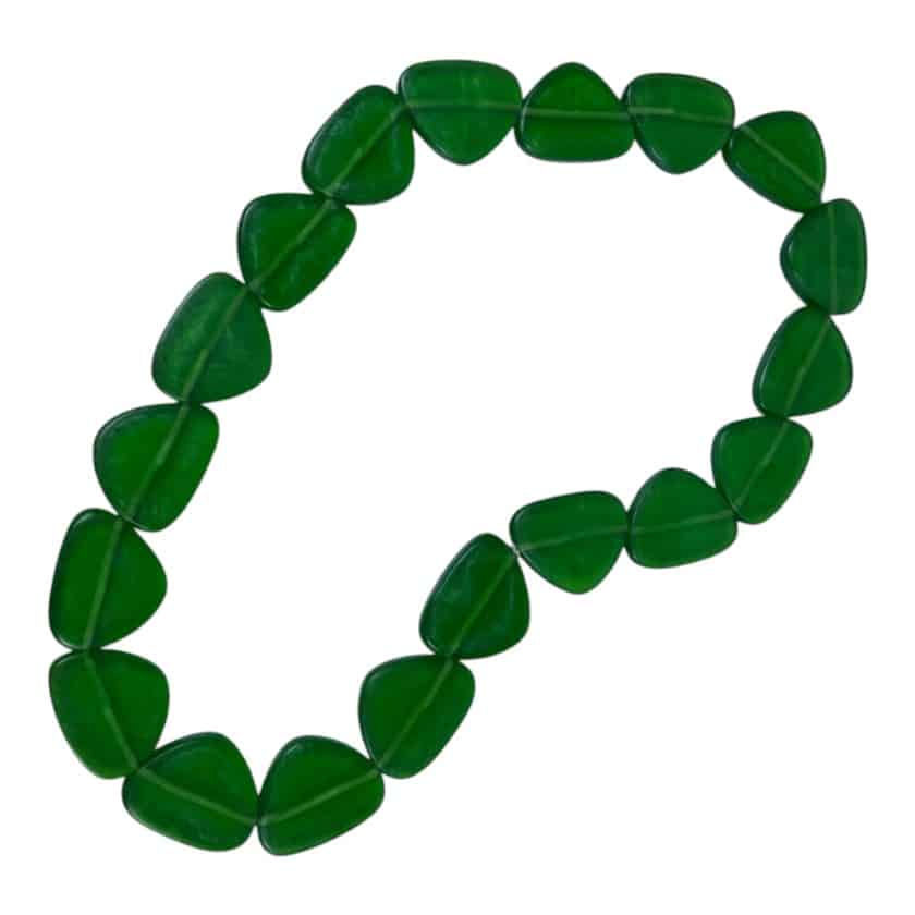 NECKLACE EMERALD GREEN TRIANGLE