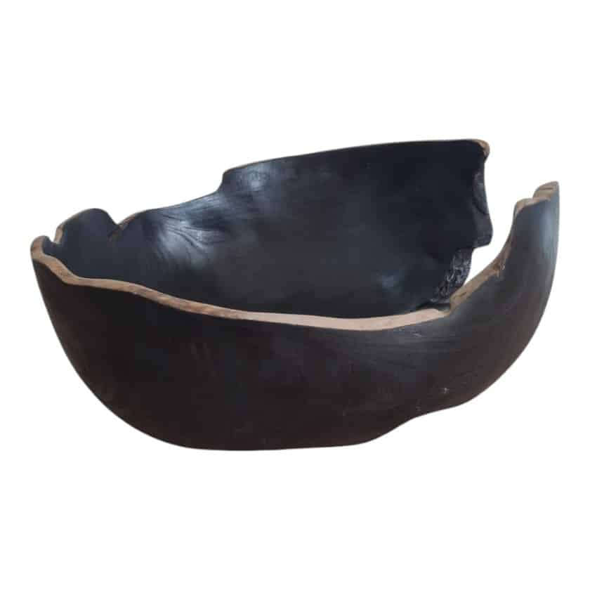 TEAK DRINKING BOWL XXLARGE BLACK