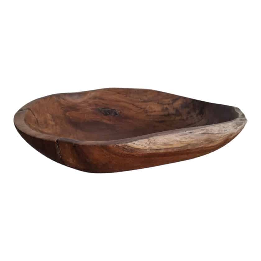 TEAK ELIPS DEEP PLATE XLARGE