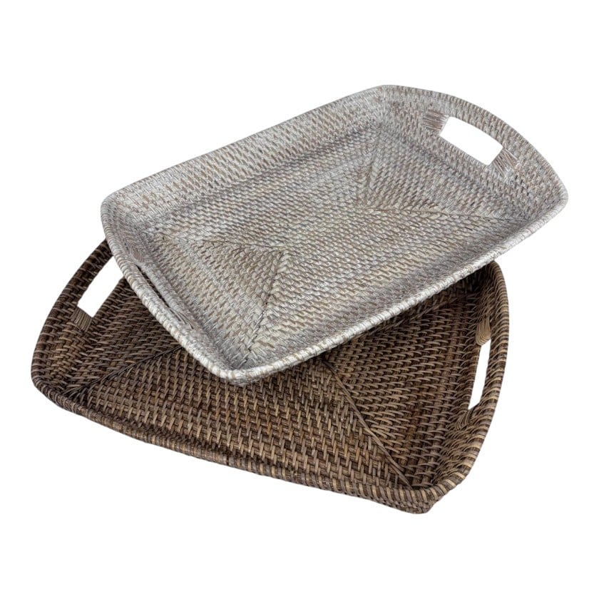RATTAN TEA TRAY
