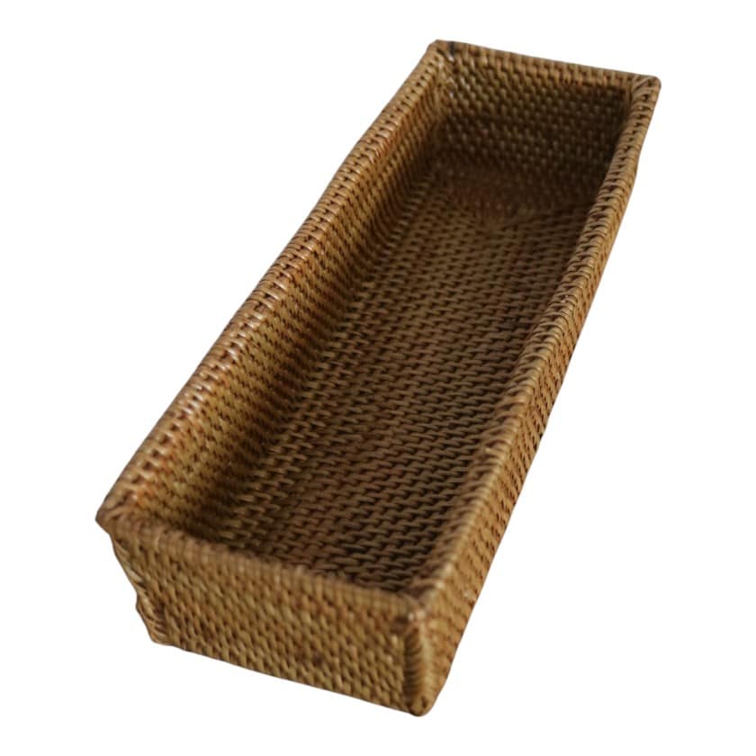 FINE RATTAN SPOON BOX LARGE