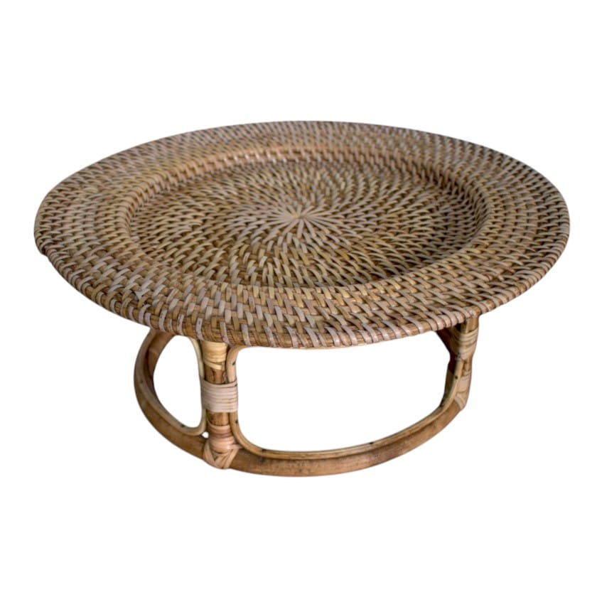RATTAN CAKE STAND