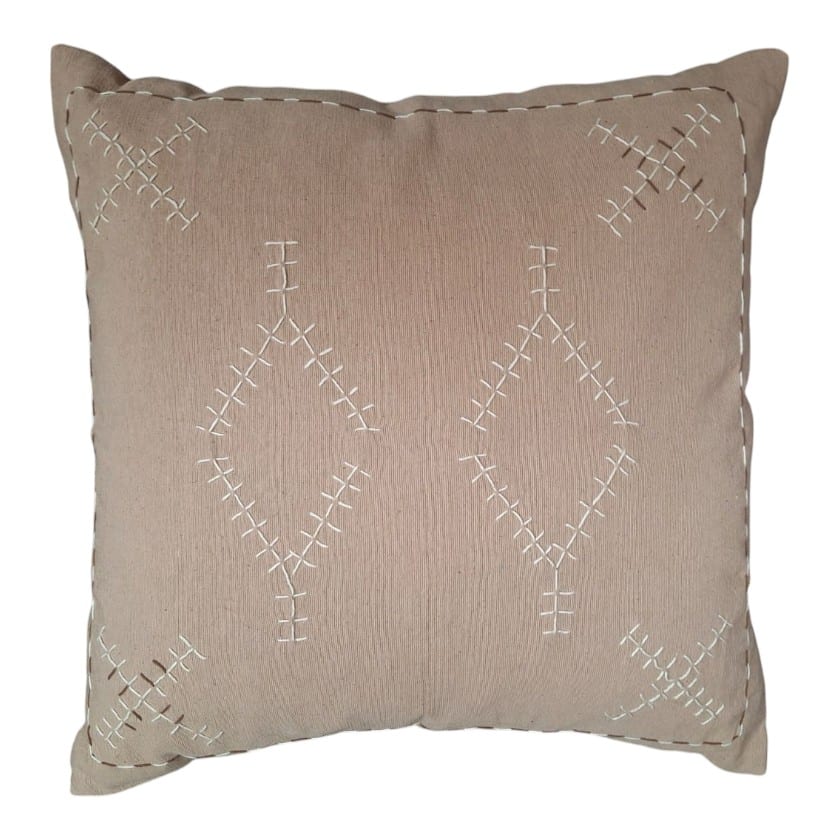 CUSHION CAPPUCINO WITH STITCH WITH INNER